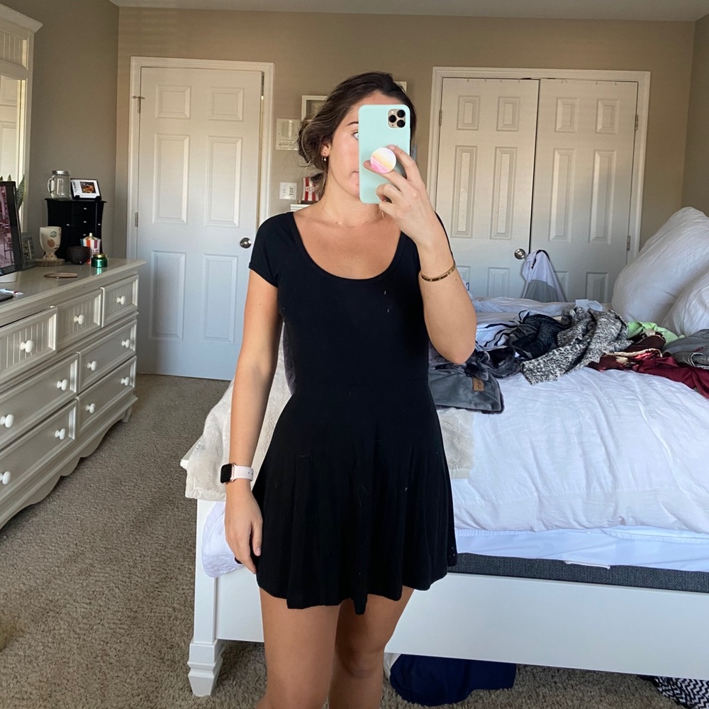brandy melville black mini dress